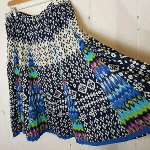 Boho XL/PLUS multicolored full skirt‎